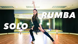 Girls Rumba Solo Latin Dance Intermediate Level Routine  Dafna Choreography  StyleMe [upl. by Haroppizt]