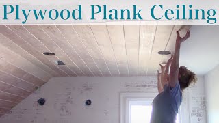 Plywood Faux Plank Ceiling [upl. by Htenay]