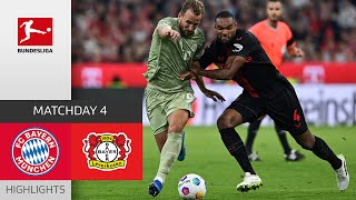 Pure Drama In Absolute Top Match  FC Bayern  Leverkusen  Highlights  MD 4 – Bundesliga [upl. by Asilehs]