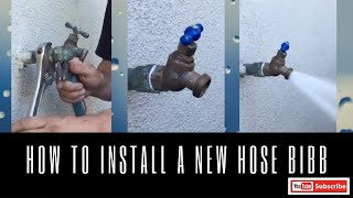 How to Replace a Hose Bibb [upl. by Siradal114]