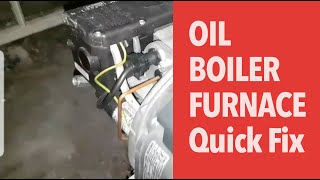 Firebird OIL BOILER FURNACE Wont Light Stalling  Quick Easy Central Heating Fix  Do it yourself [upl. by Roosnam631]