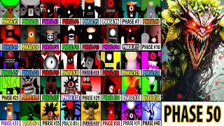 Incredibox Sprunki Mix All Phases Phase 10 VS Phase 20 VS Phase 30 VS Phase 40 VS Phase 50 [upl. by Micky]