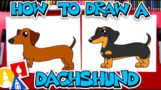 How To Draw A Dachshund [upl. by Hube189]