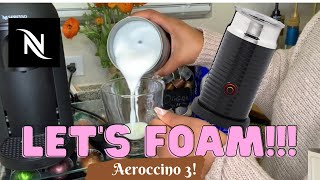 How To Foam Milk With Aeroccino 3 Make Coffee With Foam Tips amp Tricks  Easy Foamed Latte Recipe [upl. by Aicnom246]