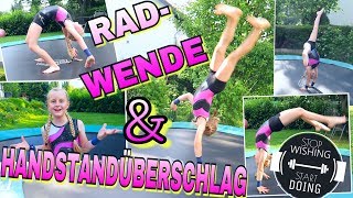 HANDSTANDÜBERSCHLAG amp RADWENDE Mavies Turnstunde [upl. by Neerual]