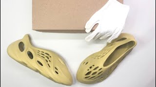 YEEZY Foam Runner quotSulfurquot  Unboxing details [upl. by Hannahs]