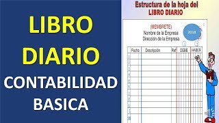 Contabilidad Basica El libro diario [upl. by Anavahs]