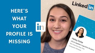 LinkedIn Profile for College Students  Tips  What Mine Looks Like [upl. by Ebanreb]