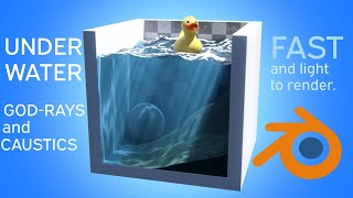 UNDERWATER GODRAYS AND CAUSTICS IN BLENDER FAST  TUTORIAL [upl. by Lynne]