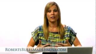 Roberts Rules of Order  How to Avoid the Biggest Roberts Rules Mistakes [upl. by Ananna823]