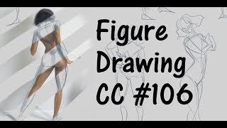 Figure Drawing Practice  Croquis Cafe 106 [upl. by Ycaj]