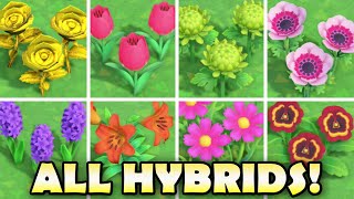 🌼 ALL HYBRID FLOWERS In Animal Crossing New Horizons amp How To Grow Them EASY [upl. by Ulland]