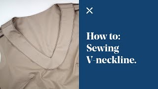 How To Sewing a VNeckline Facing [upl. by Marice227]