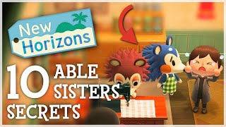 10 Able Sisters SECRETS You Missed  Animal Crossing New Horizons ACNH Hidden Details [upl. by Ahsilad633]