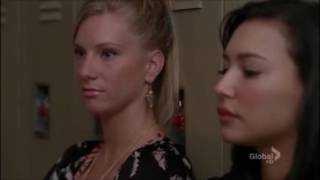 Glee Brittany tells Santana that this year was about acceptance 2x22 [upl. by Sikata923]