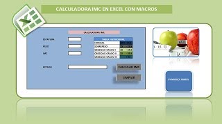 CALCULADORA IMC EN EXCEL CON MACROS [upl. by Lainahtan668]