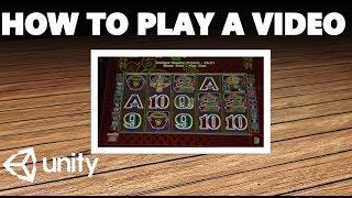 HOW TO EASILY PLAY A VIDEO IN UNITY TUTORIAL [upl. by Dadinirt]