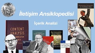 İçerik Analizi Content Analysis [upl. by Aicenet]