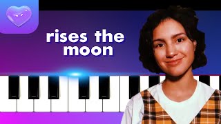 Liana Flores  rises the moon Piano tutorial  piano sheet music [upl. by Lehman93]