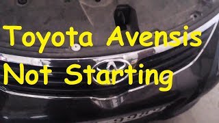 Toyota Avensis Not Starting 22 DCAT  Toyota Avensis error code problems not working [upl. by Corly]