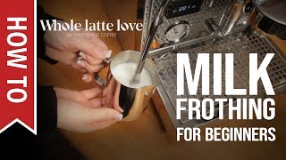 How To Milk Frothing for Beginners 5 Tips [upl. by Kcolttam]