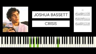 Joshua Bassett  Crisis BEST PIANO TUTORIAL amp COVER [upl. by Ernestus921]