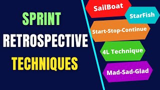 Retrospective Techniques in Scrum  AGILE RETROSPECTIVE TECHNIQUES Top 5 Retrospective Techniques [upl. by Patrick322]