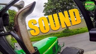 John Deere 7810 81L  pure Exhaust SOUND 60FPS [upl. by Polik385]