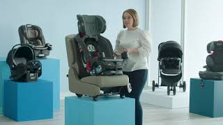 How to Install your SlimFit3™ LX 3in1 Car Seat ForwardFacing using the Seat Belt [upl. by Eliath]