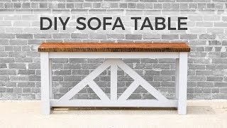 DIY Sofa Table  Console Table  How to Build [upl. by Syah]