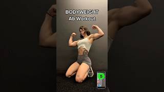 Her Bodyweight AB WORKOUT 😳 [upl. by Braunstein]