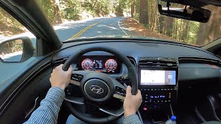 2022 Hyundai Santa Cruz  POV First Drive Binaural Audio [upl. by Ailecara556]