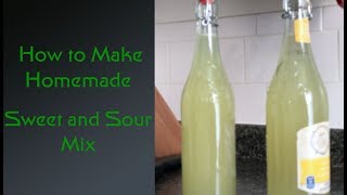 How to Make Homemade Sweet and Sour Mix [upl. by Amoakuh357]