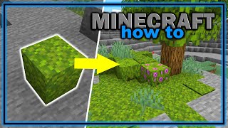 How to Get and Use Moss Blocks 118  Easy Minecraft Tutorial [upl. by Ellimak]