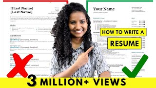 How to Write a Resume  For Freshers amp Experienced People StepbyStep Tutorial [upl. by Anyek]