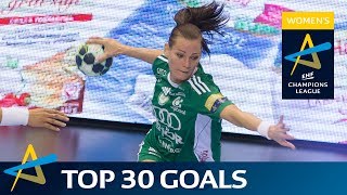 Top 30 goals of the 201617 Womens EHF Champions League [upl. by Aihtnamas638]