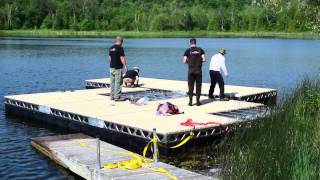 CanadaDocks™ 24x24 Floating Dock Installation [upl. by Ephrayim]