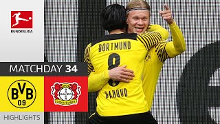 Borussia Dortmund  Bayer 04 Leverkusen  31  Highlights  Matchday 34 – Bundesliga 202021 [upl. by Naihs65]