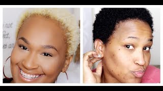 Im Going from Blonde to Black  How to dye hair jet black from platinum blonde in a single process [upl. by Starlene]